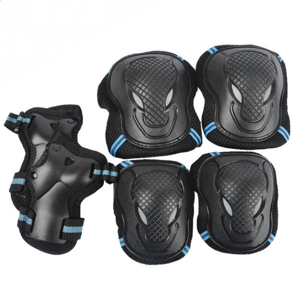 6 Pieces/Set Men Women Children Kid Sports Roller Skating Skateboard Skiing Elbow Knee Pads Wrist Protective Guard Gear Pad Gear - Electric Skateboard