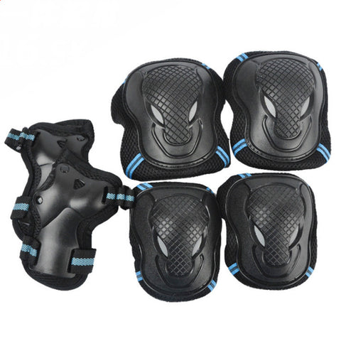 6 Pieces/Set Men Women Children Kid Sports Roller Skating Skateboard Skiing Elbow Knee Pads Wrist Protective Guard Gear Pad Gear - Electric Skateboard