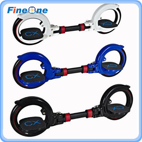 2017 Skate Cycle X8 Scooter Freestyle Stunt Scooter Skate Rollers Adult Double Roller Stakes 2Wheels Balancing Kickboard CX - Electric Skateboard