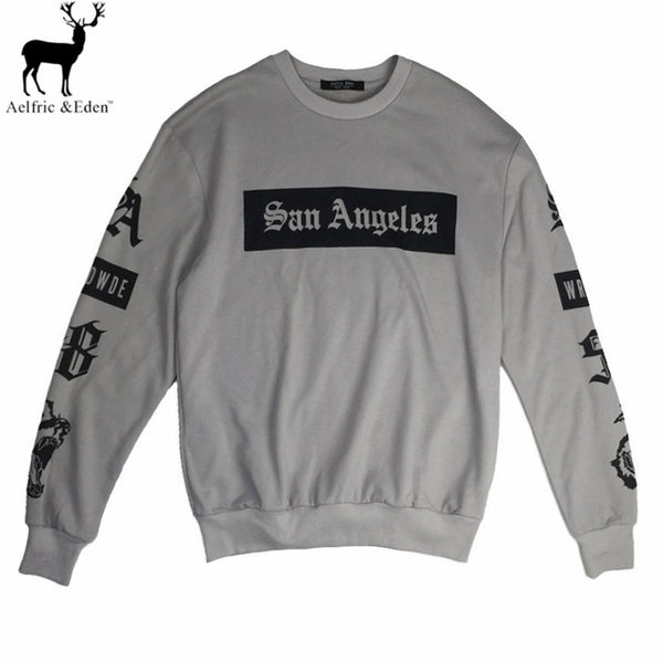 Aelfric Eden Hoodie Male Sweatshirt Men Skateboard Tracksuit Hip Hop Clothing Oversized Kanye West Tiger Printed Swag Hoodies - Electric Skateboard