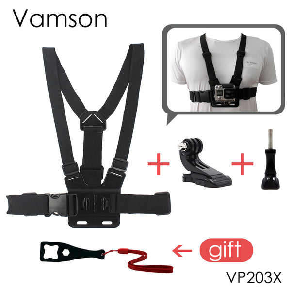 Vamson for Gopro Accessories Chest Strap Belt Body Tripod Harness Mount For Gopro Hero 5 4 3+for Xiaomi for Yi 4K Camera VP203 - Electric Skateboard