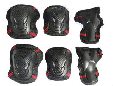 6 Pieces/Set Men Women Children Kid Sports Roller Skating Skateboard Skiing Elbow Knee Pads Wrist Protective Guard Gear Pad Gear - Electric Skateboard