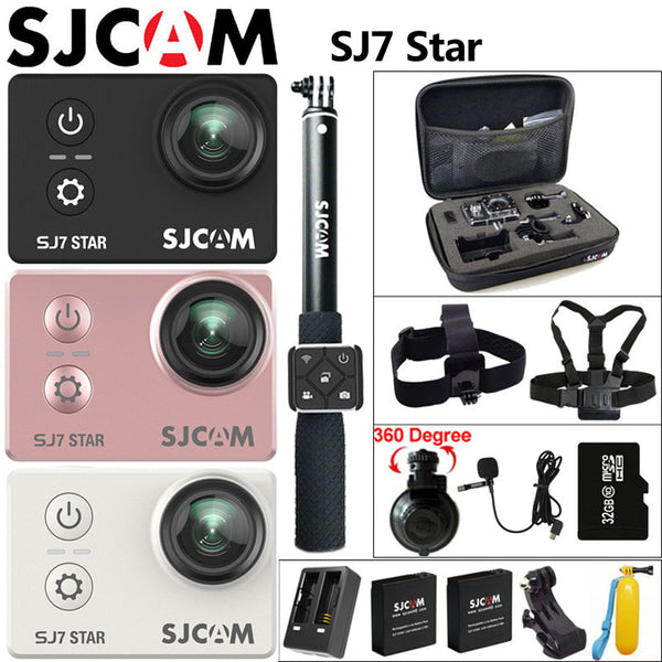 Original SJCAM SJ7 Star Action Camera 4K WiFi Sports DV Ultra HD Ambarella A12S75 2.0" Touch Screen 30m Waterproof Remote SJ Cam - Electric Skateboard