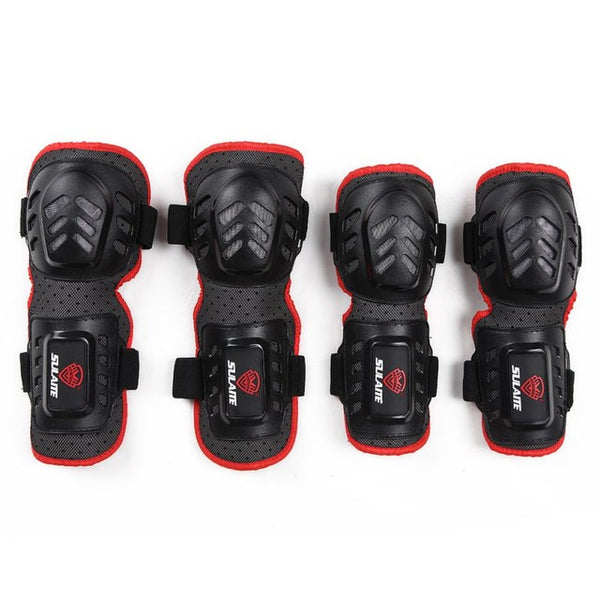 Skateboarding Protector set Elbow Knee Arm Waterproof Motorcycle Bicycle Racing Knee Pads Protective Guards Armor 4pcs - Electric Skateboard