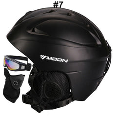 MOON Professional Ski Helmet High Quality Women Men Skiing Helmet Ultralight Ski Snowboard Skateboard Helmet 52-64CM - Electric Skateboard
