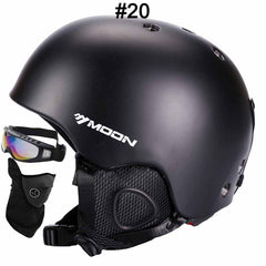 MOON Professional Ski Helmet High Quality Women Men Skiing Helmet Ultralight Ski Snowboard Skateboard Helmet 52-64CM - Electric Skateboard