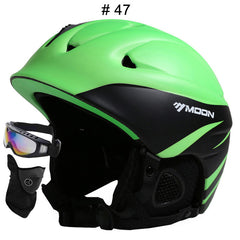 MOON Professional Ski Helmet High Quality Women Men Skiing Helmet Ultralight Ski Snowboard Skateboard Helmet 52-64CM - Electric Skateboard