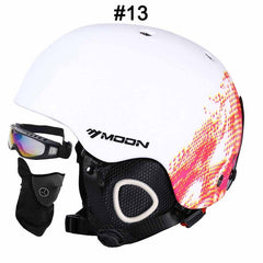 MOON Professional Ski Helmet High Quality Women Men Skiing Helmet Ultralight Ski Snowboard Skateboard Helmet 52-64CM - Electric Skateboard