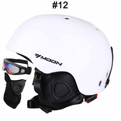 MOON Professional Ski Helmet High Quality Women Men Skiing Helmet Ultralight Ski Snowboard Skateboard Helmet 52-64CM - Electric Skateboard