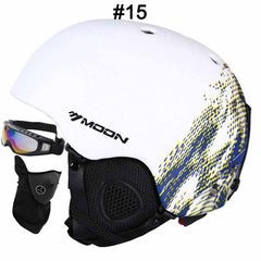 MOON Professional Ski Helmet High Quality Women Men Skiing Helmet Ultralight Ski Snowboard Skateboard Helmet 52-64CM - Electric Skateboard