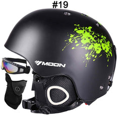 MOON Professional Ski Helmet High Quality Women Men Skiing Helmet Ultralight Ski Snowboard Skateboard Helmet 52-64CM - Electric Skateboard