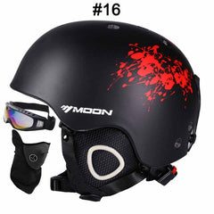 MOON Professional Ski Helmet High Quality Women Men Skiing Helmet Ultralight Ski Snowboard Skateboard Helmet 52-64CM - Electric Skateboard