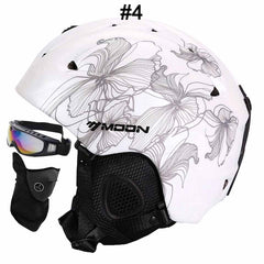 MOON Professional Ski Helmet High Quality Women Men Skiing Helmet Ultralight Ski Snowboard Skateboard Helmet 52-64CM - Electric Skateboard
