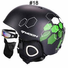 MOON Professional Ski Helmet High Quality Women Men Skiing Helmet Ultralight Ski Snowboard Skateboard Helmet 52-64CM - Electric Skateboard