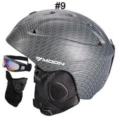 MOON Professional Ski Helmet High Quality Women Men Skiing Helmet Ultralight Ski Snowboard Skateboard Helmet 52-64CM - Electric Skateboard