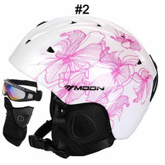 MOON Professional Ski Helmet High Quality Women Men Skiing Helmet Ultralight Ski Snowboard Skateboard Helmet 52-64CM - Electric Skateboard