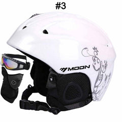 MOON Professional Ski Helmet High Quality Women Men Skiing Helmet Ultralight Ski Snowboard Skateboard Helmet 52-64CM - Electric Skateboard