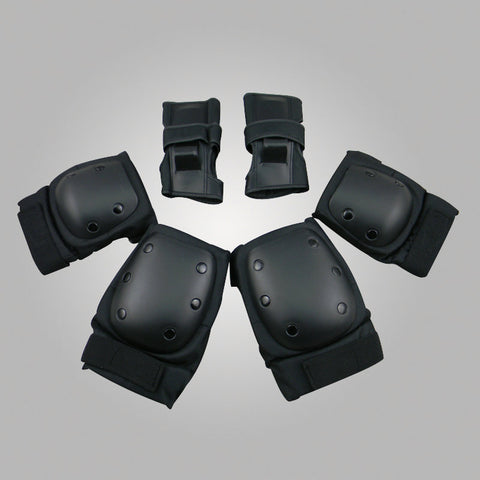 LANOVA 6pcs/set Adults Skating Protective Gear Elbow Knee pads wristguard Cycling Skateboard Ice Skating Roller Protector - Electric Skateboard