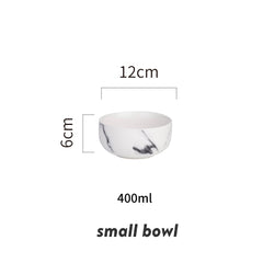 European Marble Tableware Ceramic Tableware Dish Face Plate Platter Bow Cutter Board - Electric Skateboard