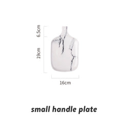 European Marble Tableware Ceramic Tableware Dish Face Plate Platter Bow Cutter Board - Electric Skateboard