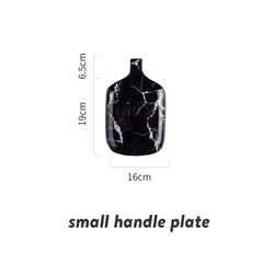 European Marble Tableware Ceramic Tableware Dish Face Plate Platter Bow Cutter Board - Electric Skateboard
