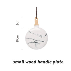 European Marble Tableware Ceramic Tableware Dish Face Plate Platter Bow Cutter Board - Electric Skateboard