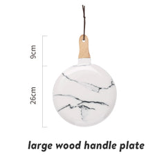 European Marble Tableware Ceramic Tableware Dish Face Plate Platter Bow Cutter Board - Electric Skateboard