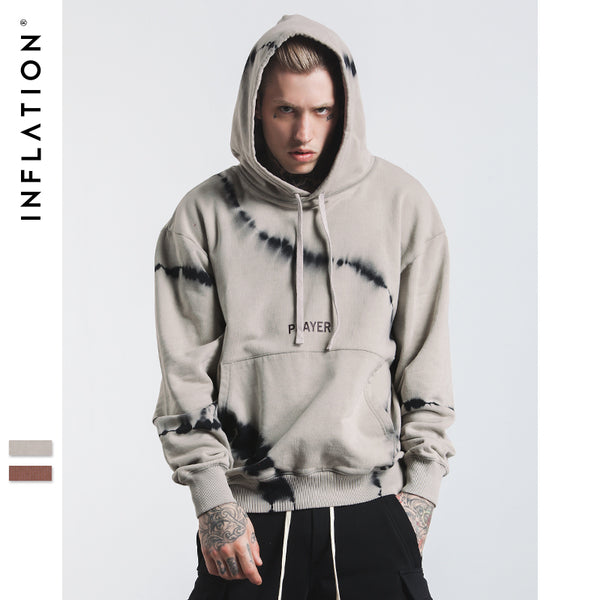 INFLATION 2017 Men's Oversize Tie Dye Hoodies New Design Hoodies Men Long Sleeve Hoodies Skateboard Hoodies160W17 - Electric Skateboard
