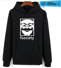 Mr Robot Hooded Sweatshirt Hoodies Young People Music Fans Hip Hop Skateboards Creative Hooded Hot Sale Sweatshirt XXS-XXXXL - Electric Skateboard