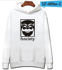 Mr Robot Hooded Sweatshirt Hoodies Young People Music Fans Hip Hop Skateboards Creative Hooded Hot Sale Sweatshirt XXS-XXXXL - Electric Skateboard