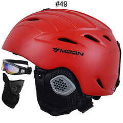 MOON Professional Ski Helmet High Quality Women Men Skiing Helmet Ultralight Ski Snowboard Skateboard Helmet 52-64CM - Electric Skateboard