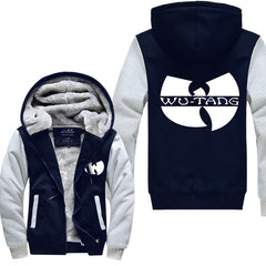 WU TANG hip hop skateboard streetwear Printed Mens Men Hoodies 2018Manga Thicken Fleece Zipper Tops USA EU size Plus size - Electric Skateboard