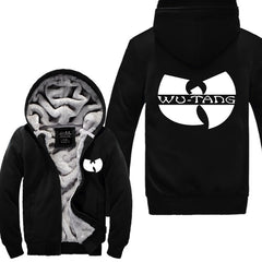 WU TANG hip hop skateboard streetwear Printed Mens Men Hoodies 2018Manga Thicken Fleece Zipper Tops USA EU size Plus size - Electric Skateboard