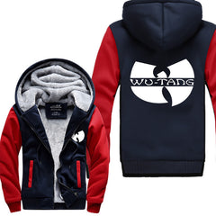 WU TANG hip hop skateboard streetwear Printed Mens Men Hoodies 2018Manga Thicken Fleece Zipper Tops USA EU size Plus size - Electric Skateboard