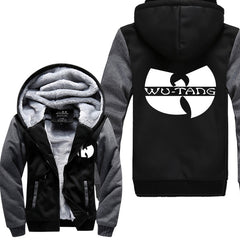WU TANG hip hop skateboard streetwear Printed Mens Men Hoodies 2018Manga Thicken Fleece Zipper Tops USA EU size Plus size - Electric Skateboard