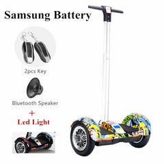 2017 New 10inch Hoverboard Electric Scooter Bluetooth +Speaker+Led Light+Remote key Self balancing scooter - Electric Skateboard
