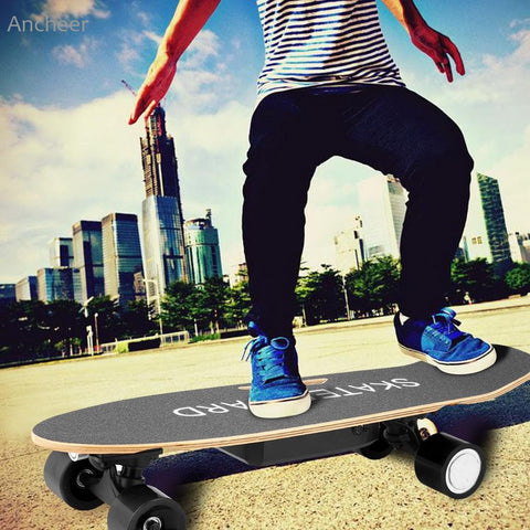 Electric Skateboard Outdoor Board with Bluetooth Speaker Front Light Remote Controller E-Skateboards - Electric Skateboard