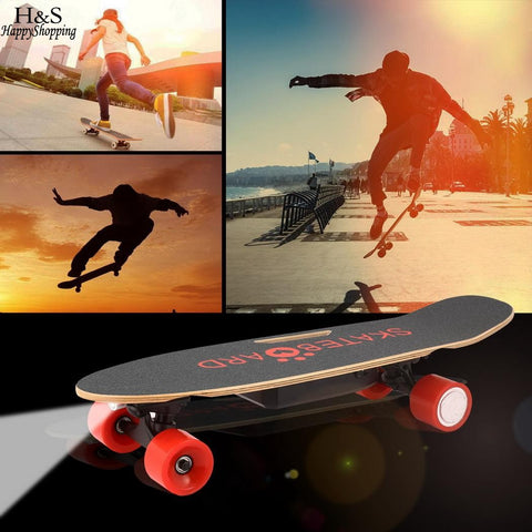 Electric Skateboard Outdoor Board with Bluetooth Speaker Front Light Remote Controller - Electric Skateboard