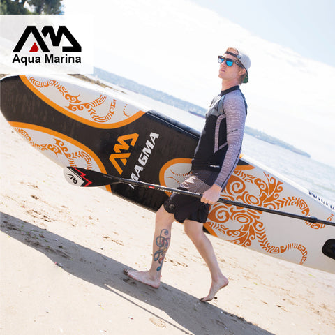 330*75*15cm inflatable surf board stand up paddle board AQUA MARINA with pedal control sup board  bag leash paddle A01005 - Electric Skateboard