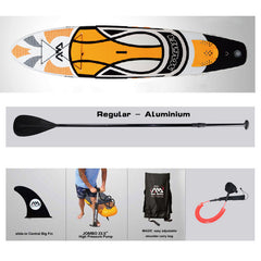 330*75*15cm inflatable surf board stand up paddle board AQUA MARINA with pedal control sup board  bag leash paddle A01005 - Electric Skateboard