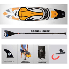 330*75*15cm inflatable surf board stand up paddle board AQUA MARINA with pedal control sup board  bag leash paddle A01005 - Electric Skateboard