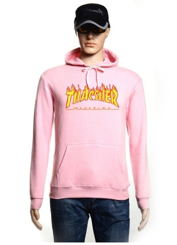 New Trasher Hoodies Men/Women Fashion Printing Cotton 1:1 Casual Sweatshirts Summer Skateboard Tee Boy Skate Hoodies - Electric Skateboard