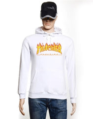 New Trasher Hoodies Men/Women Fashion Printing Cotton 1:1 Casual Sweatshirts Summer Skateboard Tee Boy Skate Hoodies - Electric Skateboard