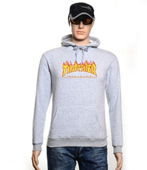 New Trasher Hoodies Men/Women Fashion Printing Cotton 1:1 Casual Sweatshirts Summer Skateboard Tee Boy Skate Hoodies - Electric Skateboard