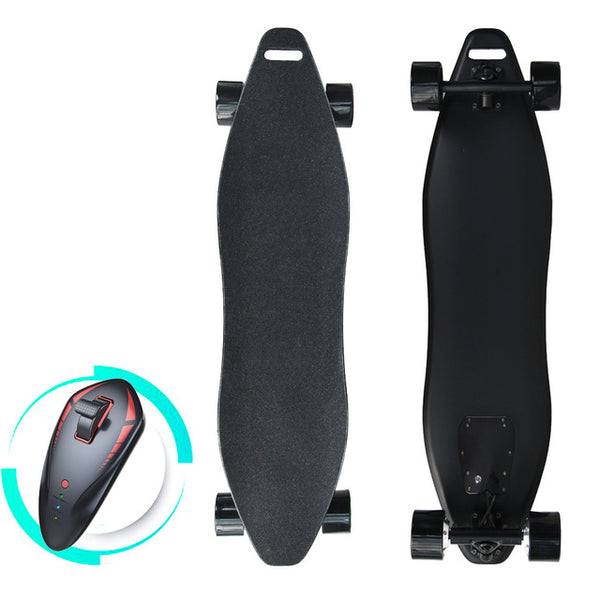 Four Wheels Double Hub Motor Electric Skateboard Wireless Remote Control 30KMH Dual Hub Motor Electric Longboard Patin Electrico - Electric Skateboard