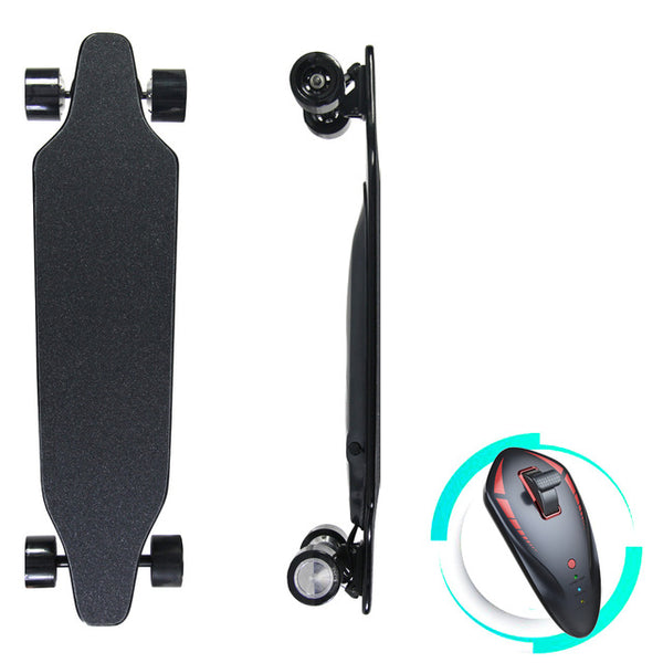 Double Drive Electric Skateboard Wireless Remote Control 2x300W Motors 4 Wheels Dual Drive Electric Scooter Longboard 36V 4.4Ah - Electric Skateboard