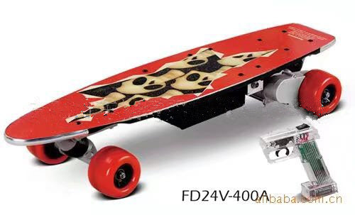 free shipping 4 wheels electric skateboard max speed 32km/h range 26km Wireless remote control 400w 800w electric scooter - Electric Skateboard