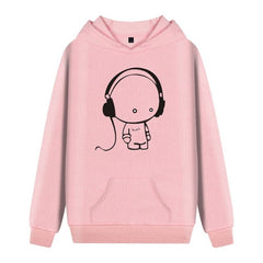 Mens Hip Hop Hoodie Listen Music Print Cute Mens Clothing Long Sleeve  Hat Thin Hooded Sweatshirt Hip Hop Skateboard Hoody VL26 - Electric Skateboard