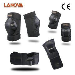 LANOVA 6 pcs / set skateboard knee pad & elbow pad & wrist pad bicycle bike skate protective gear - Electric Skateboard