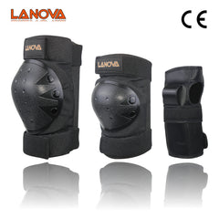 LANOVA 6 pcs / set skateboard knee pad & elbow pad & wrist pad bicycle bike skate protective gear - Electric Skateboard